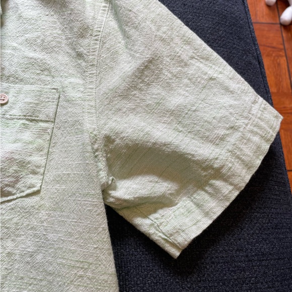 IJeans Men’s Green Cotton Short Sleeve Button Down Shirt Size XL - Picture 2 of 10